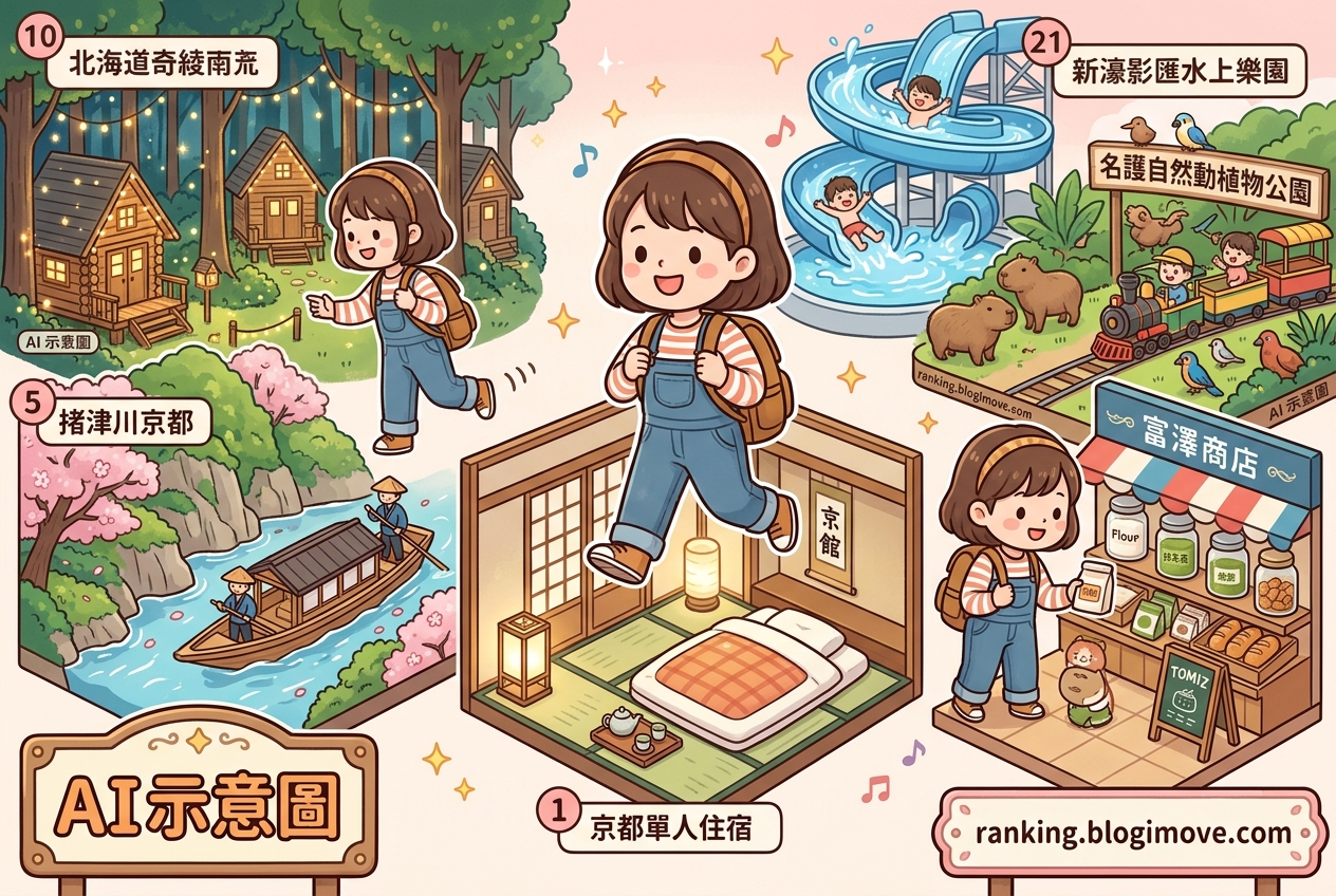 2026年6月21日 | 熱門社群旅遊文章導讀：京都住宿、沖繩親子與釜山海景。 @Blogimove Ranking