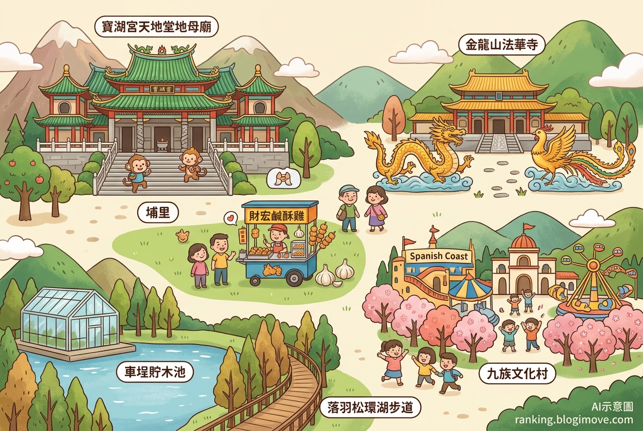 2026年6月21日 | 熱門社群國內旅遊文章導讀：南投景點、美食與宗教文化探索 @Blogimove Ranking