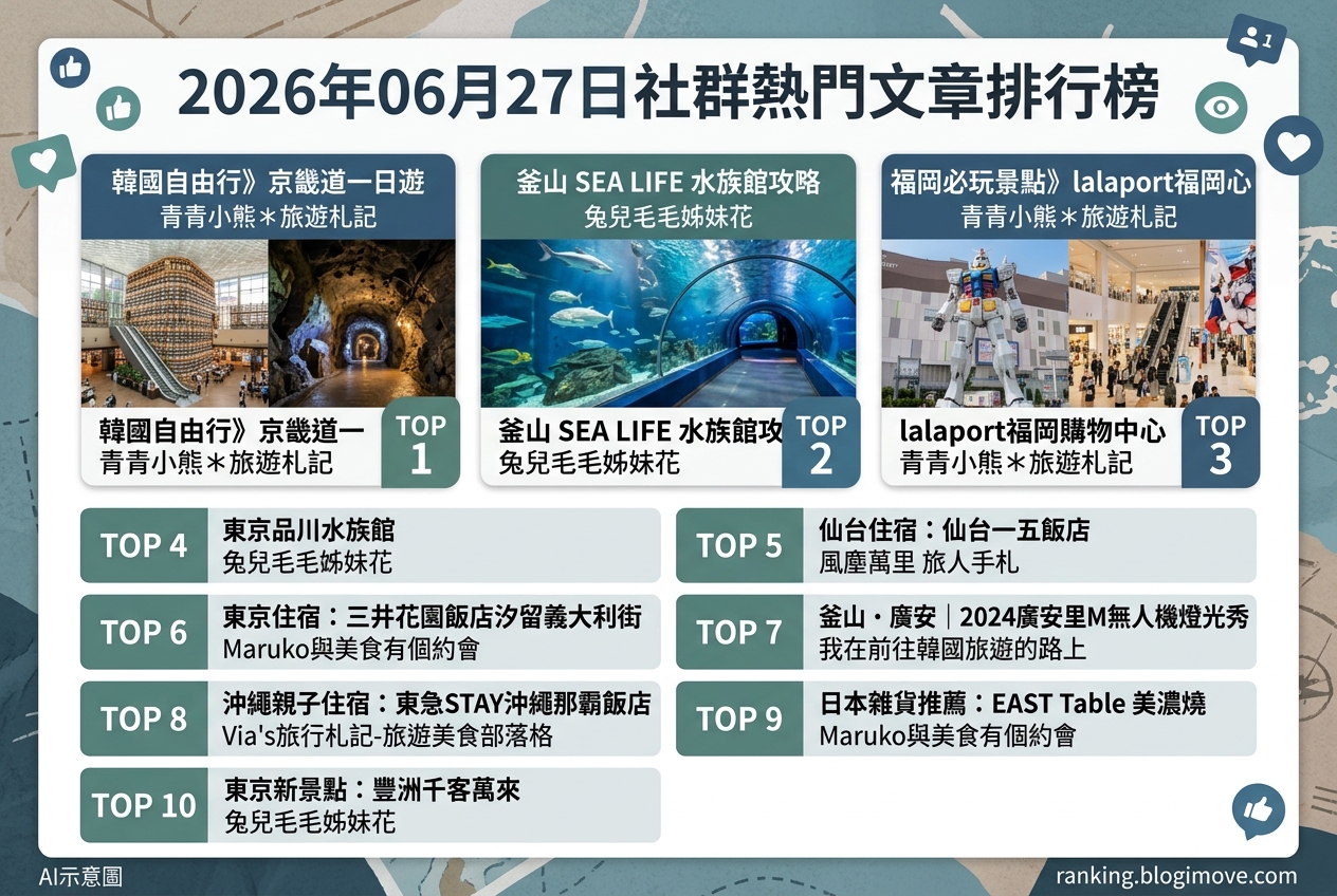 2026年07月08日| 國內旅遊 | 熱門搜尋文章導讀:桃園景點、水上樂園與機場貴賓室資訊。 @Blogimove Ranking 2026年07月08日| 國內旅遊 | 熱門搜尋文章導讀:桃園景點、水上樂園與機場貴賓室資訊。 @Blogimove Ranking