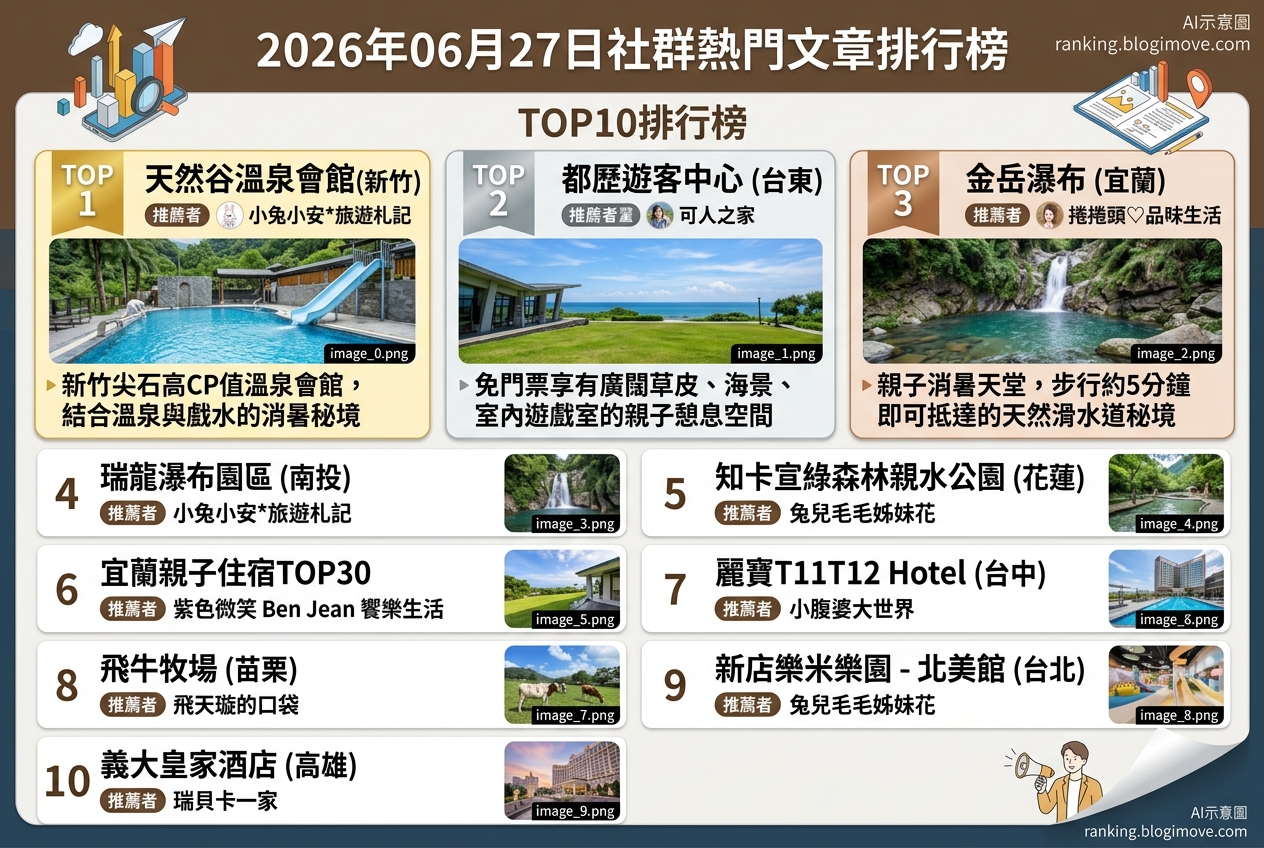 2026年07月08日| 國內旅遊 | 熱門搜尋文章導讀:桃園景點、水上樂園與機場貴賓室資訊。 @Blogimove Ranking 2026年07月08日| 國內旅遊 | 熱門搜尋文章導讀:桃園景點、水上樂園與機場貴賓室資訊。 @Blogimove Ranking