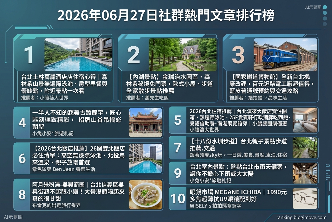 2026年07月08日| 國內旅遊 | 熱門搜尋文章導讀:桃園景點、水上樂園與機場貴賓室資訊。 @Blogimove Ranking 2026年07月08日| 國內旅遊 | 熱門搜尋文章導讀:桃園景點、水上樂園與機場貴賓室資訊。 @Blogimove Ranking