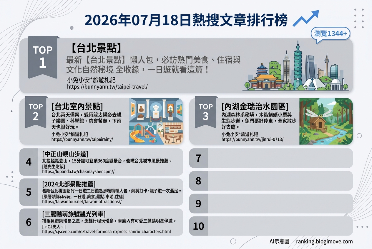 台北美食攻略｜頂級達人私藏！在地人激推必吃名單，古早味到文青咖啡廳全包！ @Blogimove Ranking