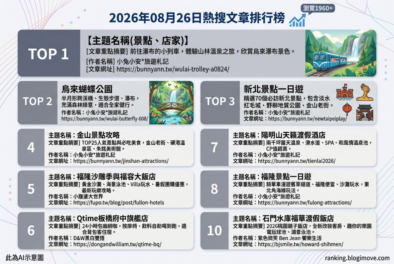 2026年07月27日 | 高雄美食 | 熱門社群文章導讀：鉄板牛排、百年蛋糕與在地小吃引領味蕾饗宴 @Blogimove Ranking