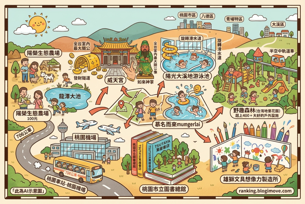 2026年08月27日| 桃園景點 | 熱搜文章導讀：桃園TOP景點、室內遊憩與機場交通全解析 @Blogimove Ranking